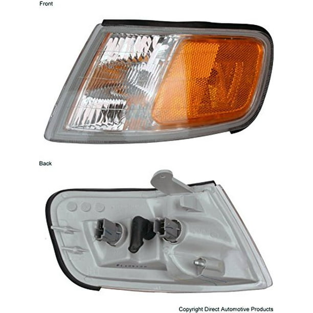 Side Marker Parking Turn Signal Corner Lights Pair Set for 92-93 Honda Accord